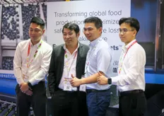 Second from left, General Manager China, Tomra Food. Tomra's sorting machinery uses AI to technology to classify and grade blueberries to precise market demands.